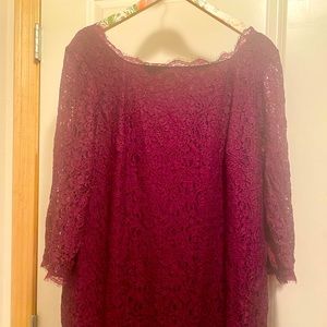 Dress purple lace Adrianna Papell